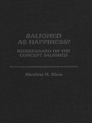 cover image of Salighed As Happiness?